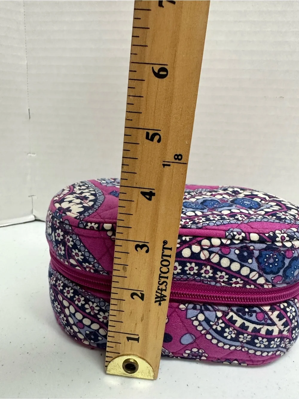 Vera Bradley Pink Paisley Travel Jewelry Organizer Case